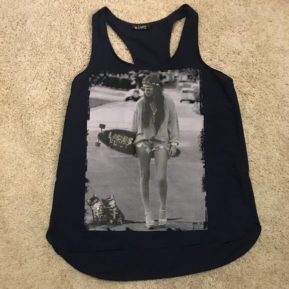Lipsy 'Ladies First' + Kittens Racerback Tank Top - Picture 10 of 14